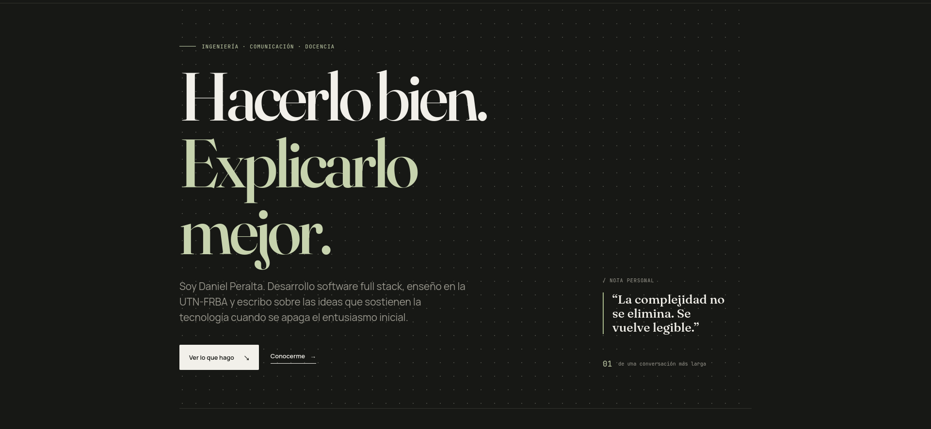 Daniel Peralta · Software Developer · Founder at Madariaga · Building ...